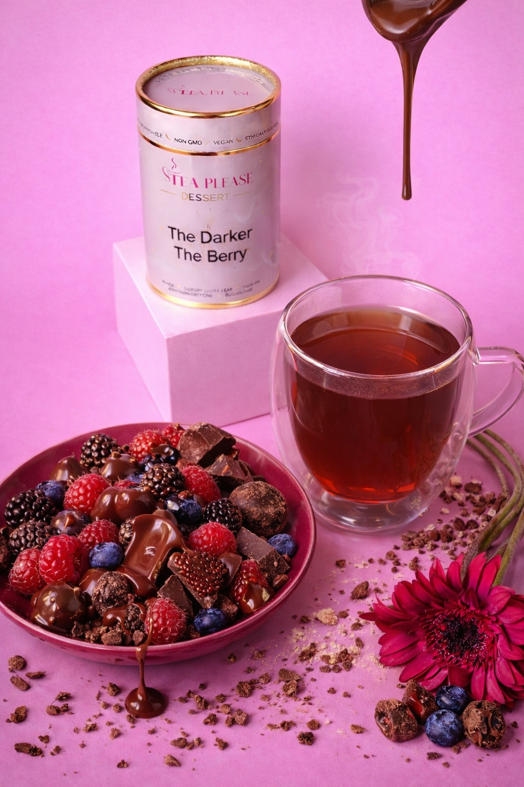 The Darker The Berry - Rich and Fruity Premium Loose Leaf Tea